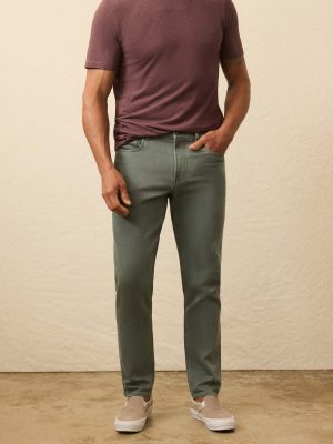 Stretch Terry 5-Pocket Pant - Stormy Seas