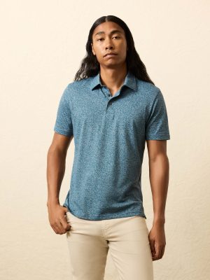 Short-Sleeve Movement Pique Polo - Eastern Sky Blossom