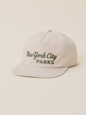 Faherty x Parks Project NYC Parks Pinch Front Twill Hat - Khaki