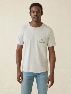 Vanderbilt University Sunwashed Regenerative Pocket Tee - Granite Heather