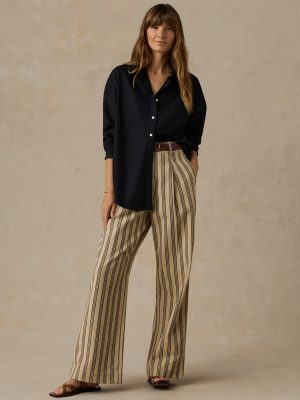 Summit Pleated Pant - Treeline Stripe