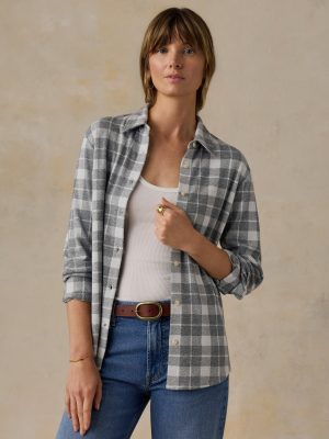 Legend Sweater Classic Shirt - Stone Hollow Plaid