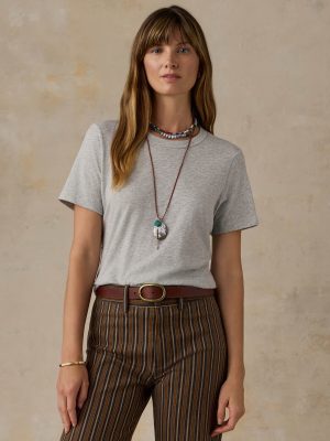 Sunwashed Regenerative Tee - Dune Grey Heather