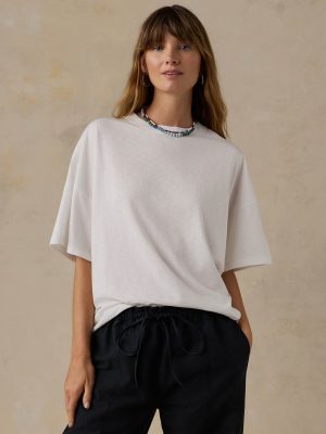 Sunwashed Boyfriend Tee - White