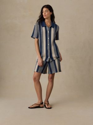 Seacoast Crochet Relaxed Camp Shirt - Sailor Stitch